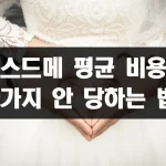 스드메 평균 비용